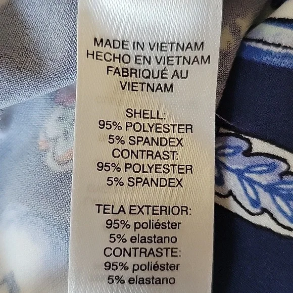 Chico's Blue Floral Paisley Briah V-neck Maxi Dress Size Medium - Picture 7 of 8